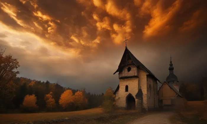 Kostel svatého Jana Křtitele (Šumperk) – autumn