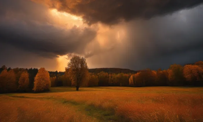 Kostel svatého Martina (Veselá) – autumn