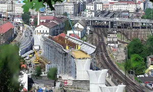 přemostění Masarykova nádraží