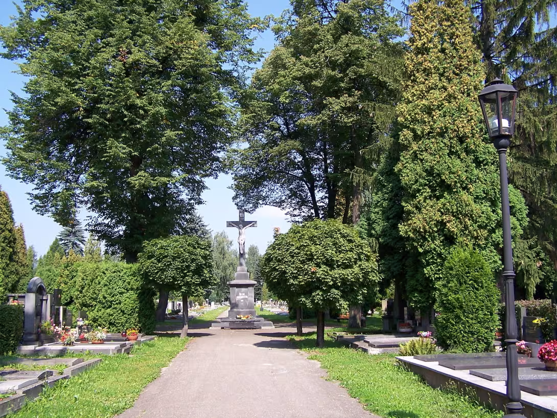 Dnešní pohled – Centrální hřbitov v Českém Těšíně