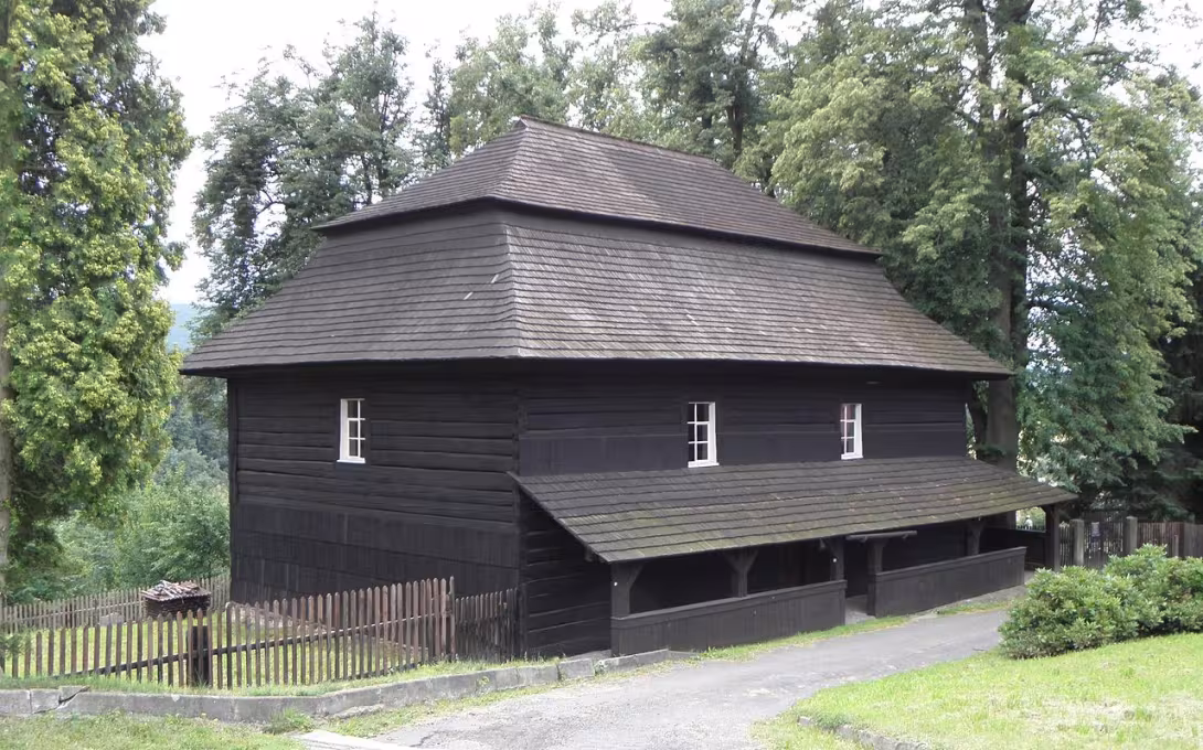 Dnešní pohled – evangelický kostel ve Velké Lhotě