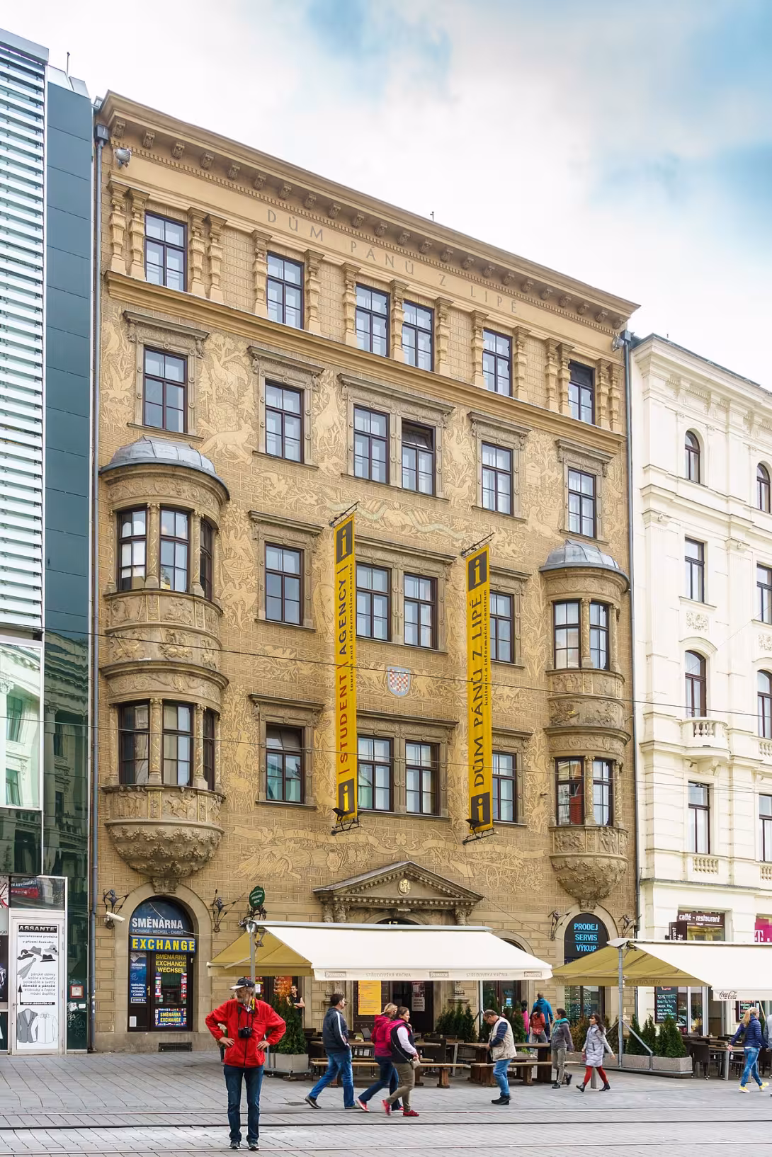 Dnešní pohled – dům pánů z Lipé
