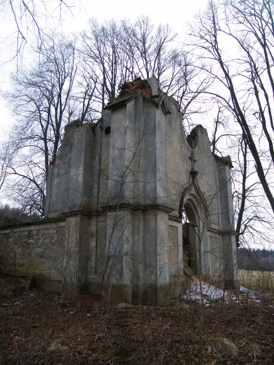 Dnešní pohled – Kaple Panny Marie Neposkvrněné u Liščí
