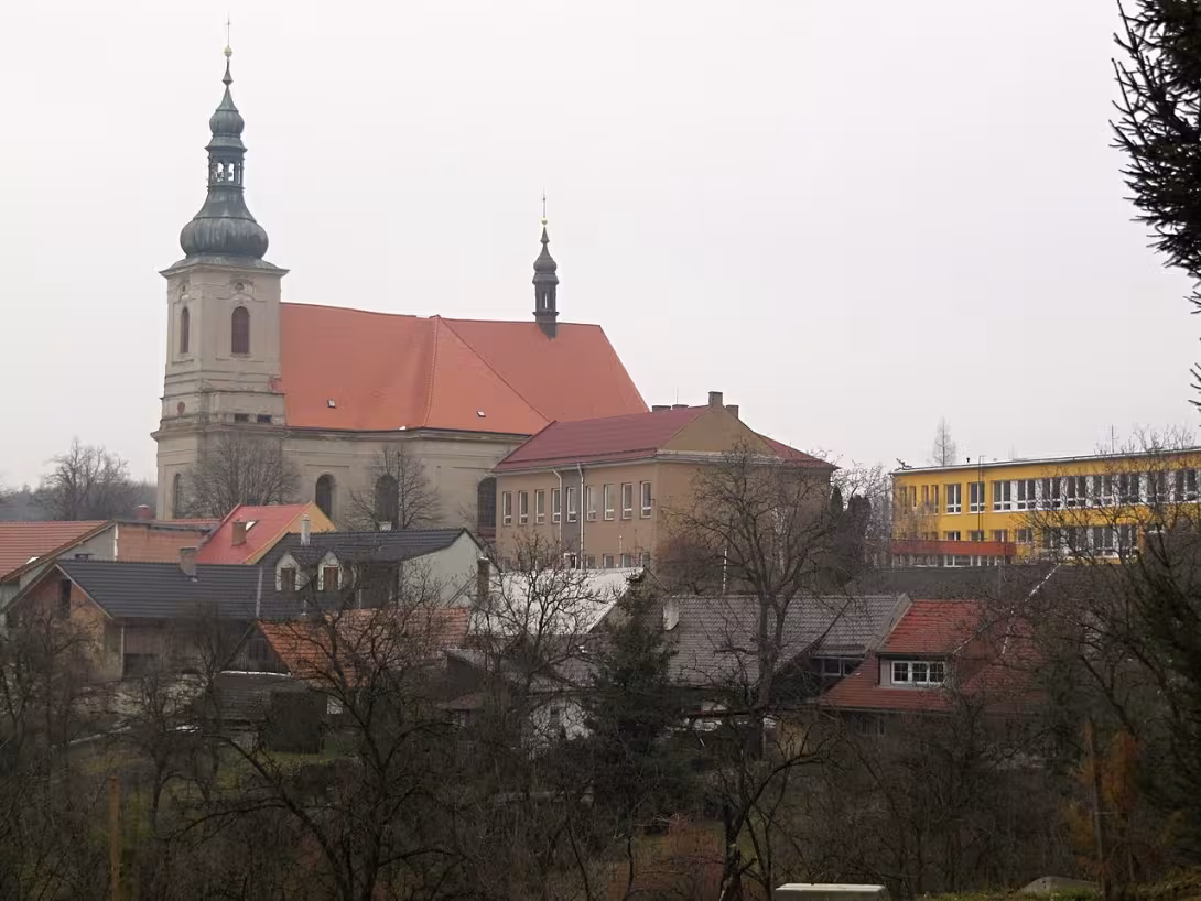 Dnešní pohled – Kostel Nanebevzetí Panny Marie (Střílky)