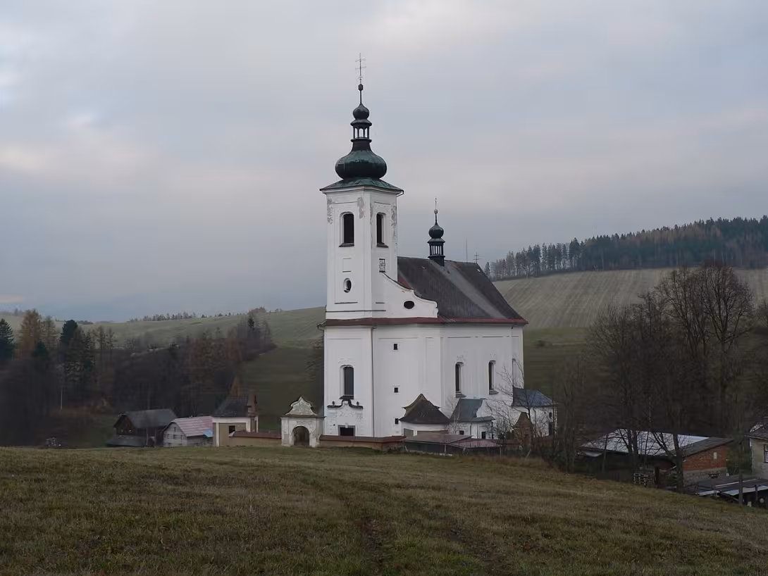 Dnešní pohled – Kostel Nejsvětější Trojice (Kopřivná)