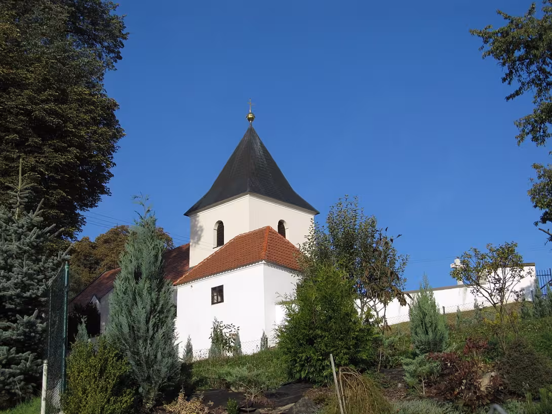 Dnešní pohled – Kostel svaté Máří Magdaleny (Čkyně)