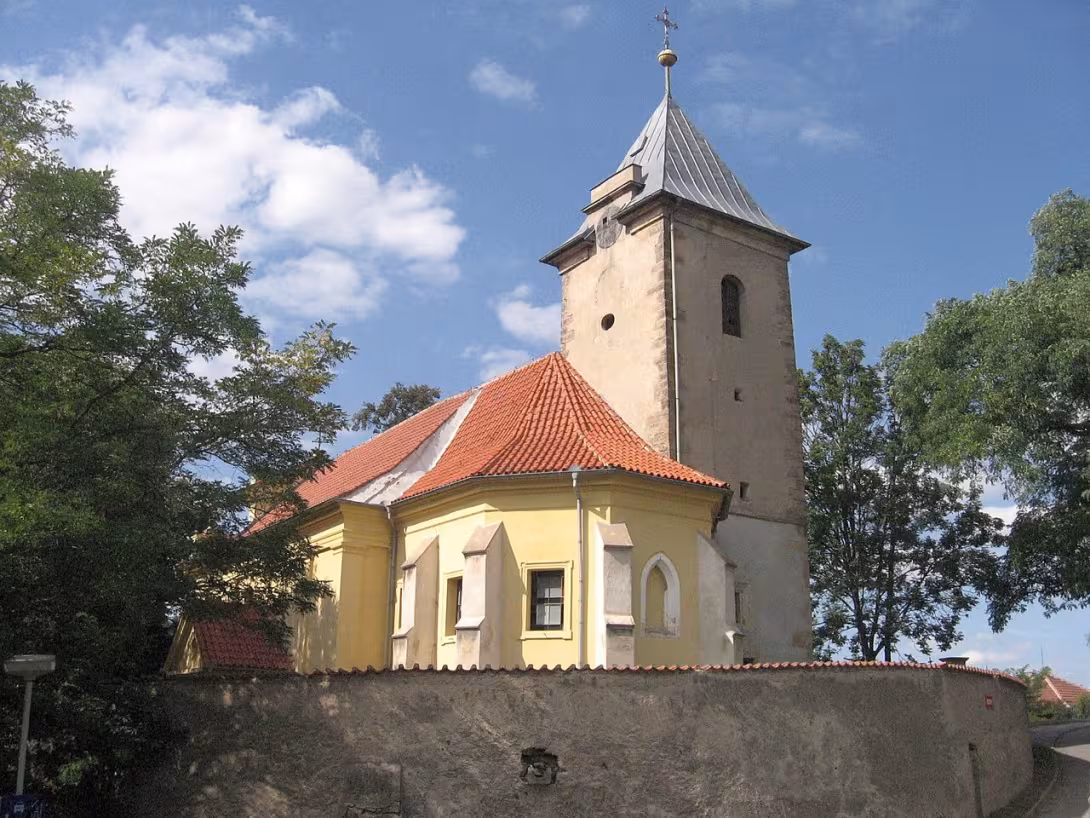 Dnešní pohled – Kostel svatého Jakuba Většího (Minice)