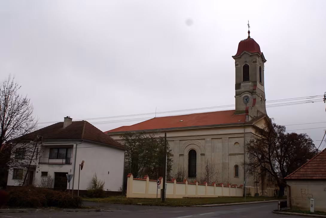 Dnešní pohled – Kostel svatého Jana Křtitele (Březí)