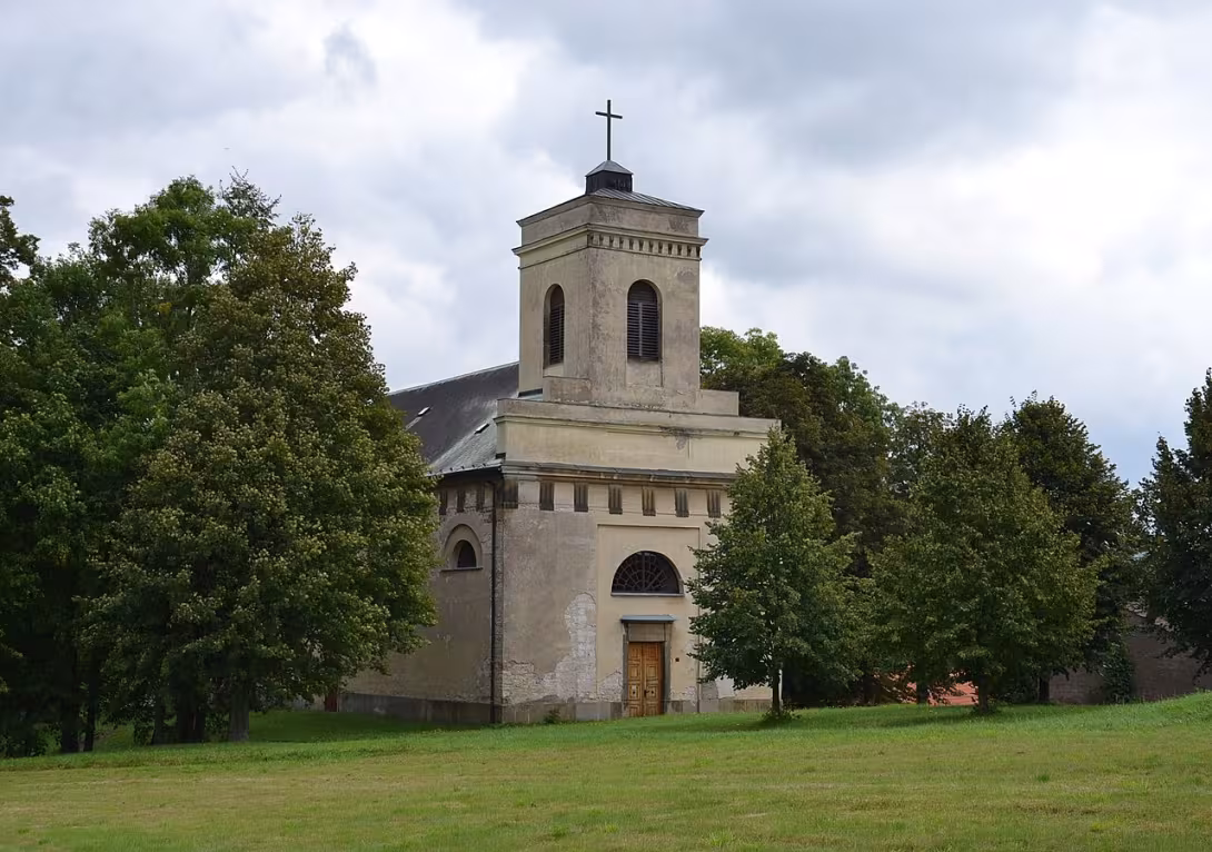 Dnešní pohled – Kostel svatého Jiří (Třebovice)