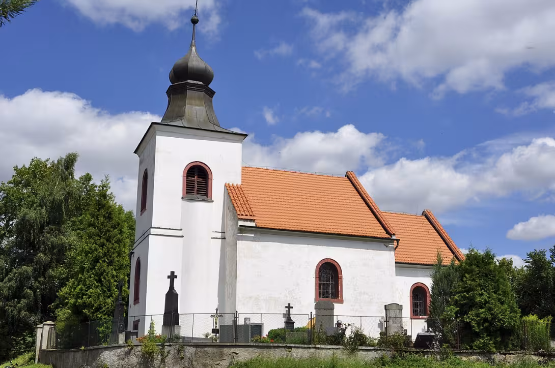 Dnešní pohled – Kostel svatého Mikuláše v Oticích