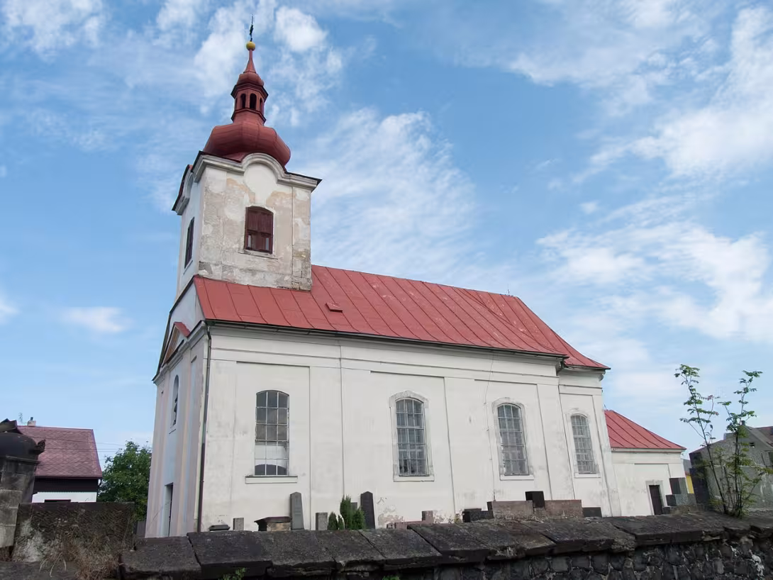 Dnešní pohled – Kostel svatého Vavřince (Prácheň)