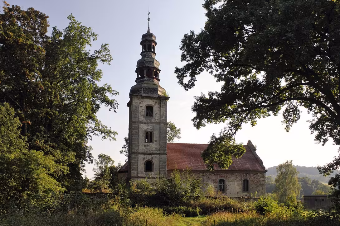 Dnešní pohled – Kostel svatého Šimona a Judy (Žibřidice)