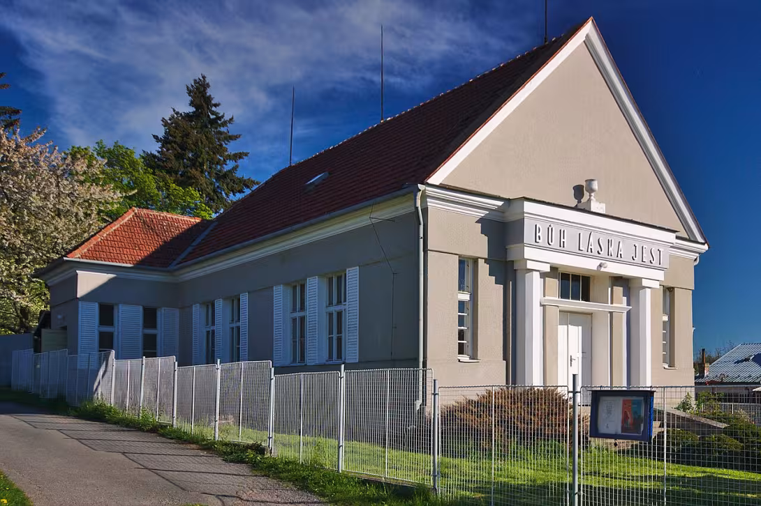Dnešní pohled – evangelický kostel v Lipové