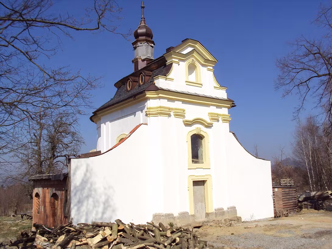 Dnešní pohled – kaple Neposkvrněného početí Panny Marie na Ladech