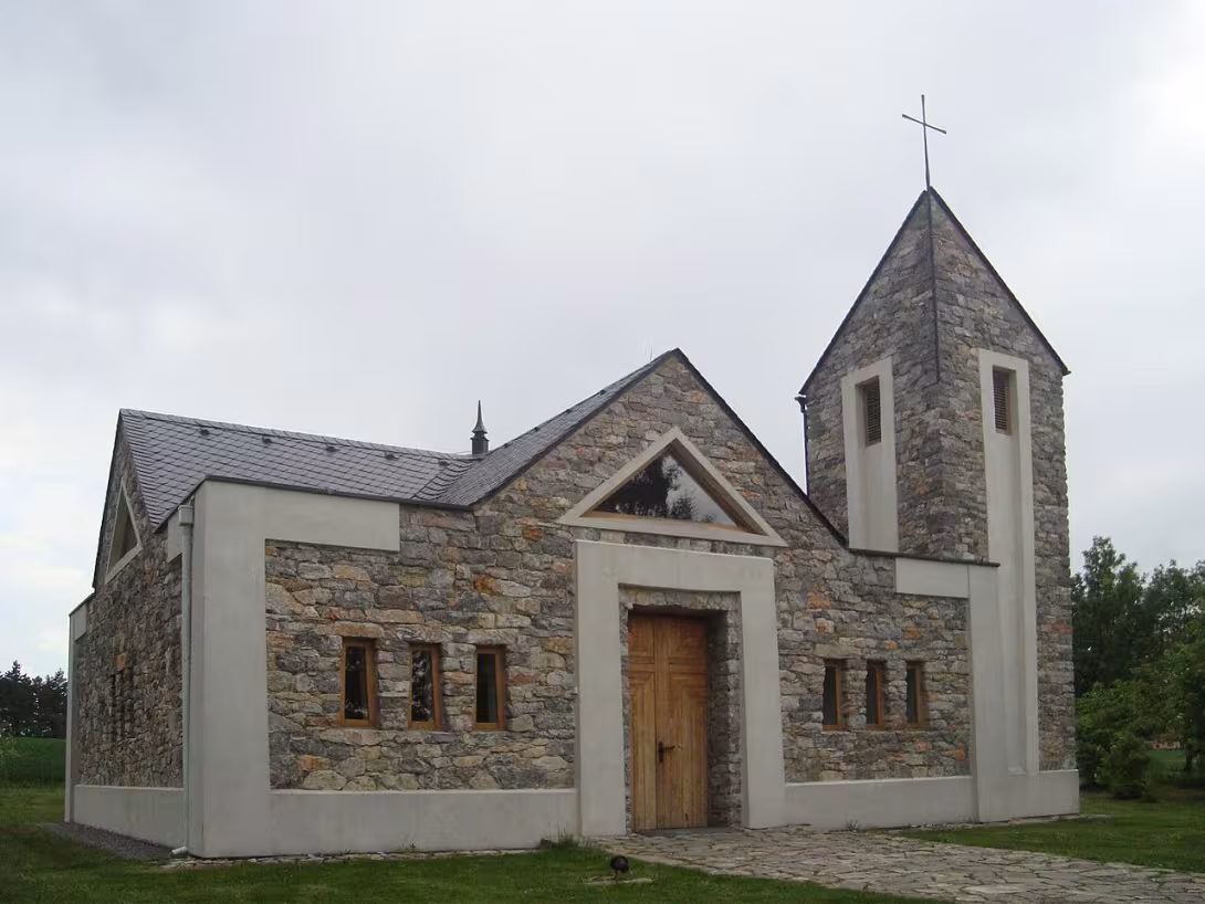 Dnešní pohled – kaple svaté Barbory (Rudice)