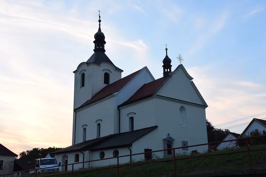 Dnešní pohled – kostel svatého Bartoloměje (Pošná)