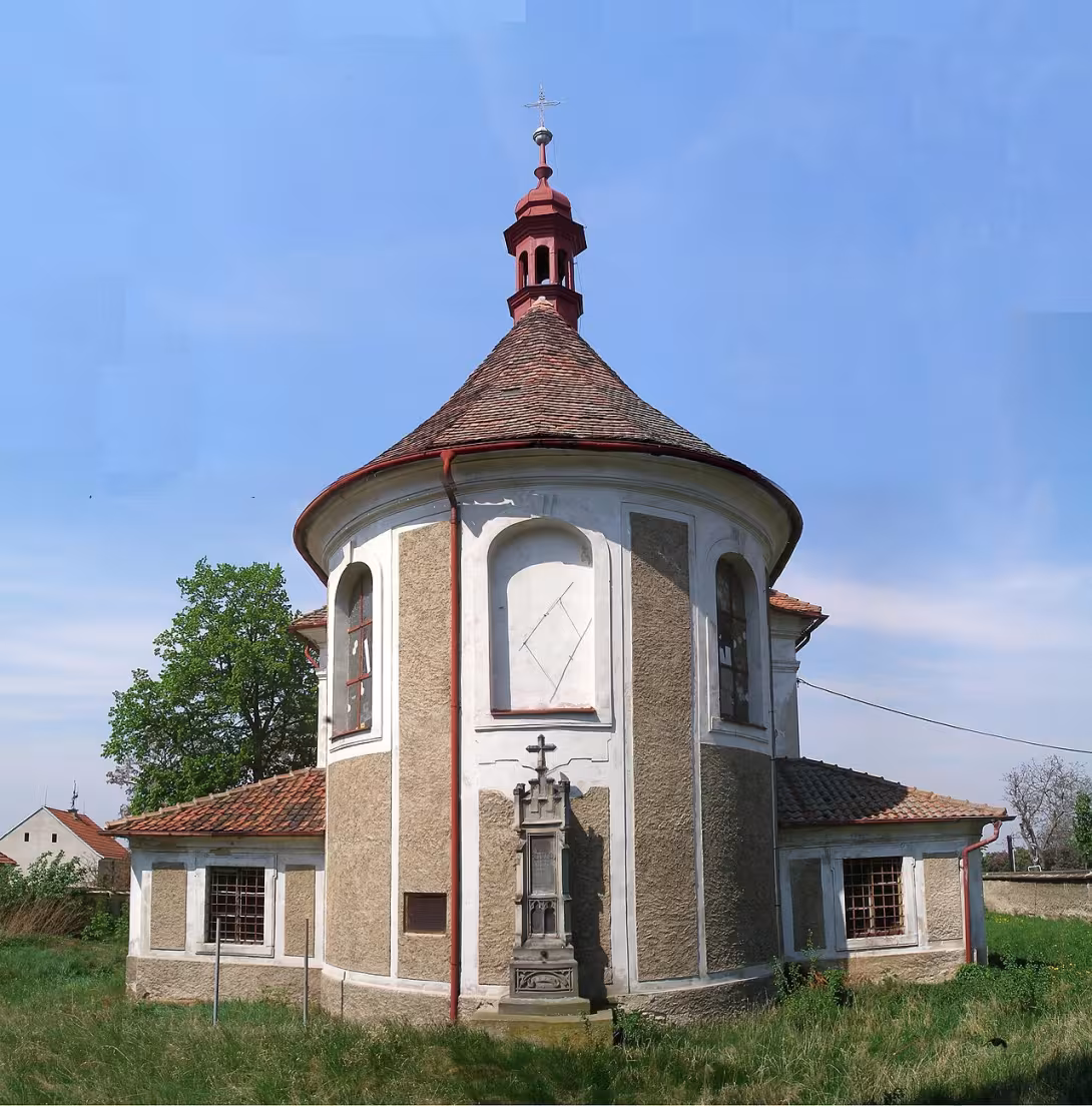 Dnešní pohled – kostel svatého Bartoloměje (Černouček)