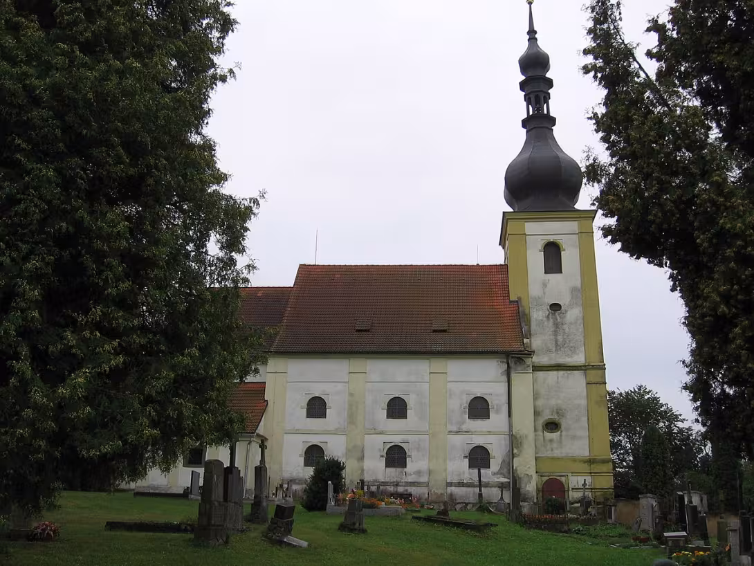 Dnešní pohled – kostel svatého Jakuba Většího (Brod nad Tichou)