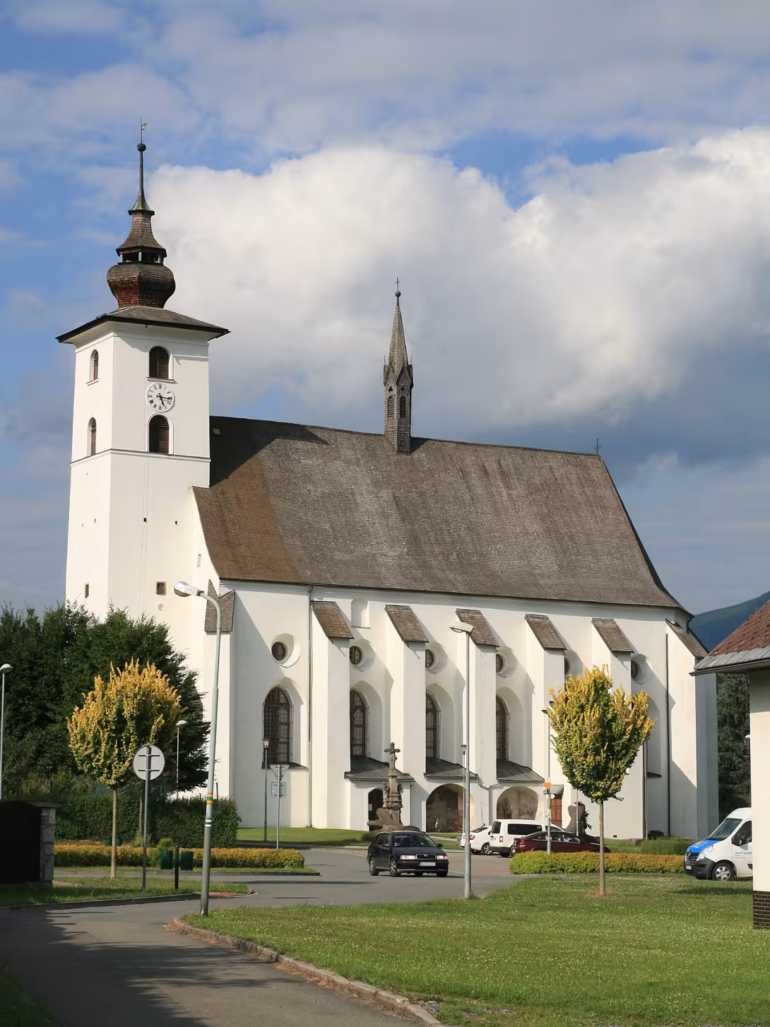 Dnešní pohled – kostel svatého Jana Křtitele (Velké Losiny)