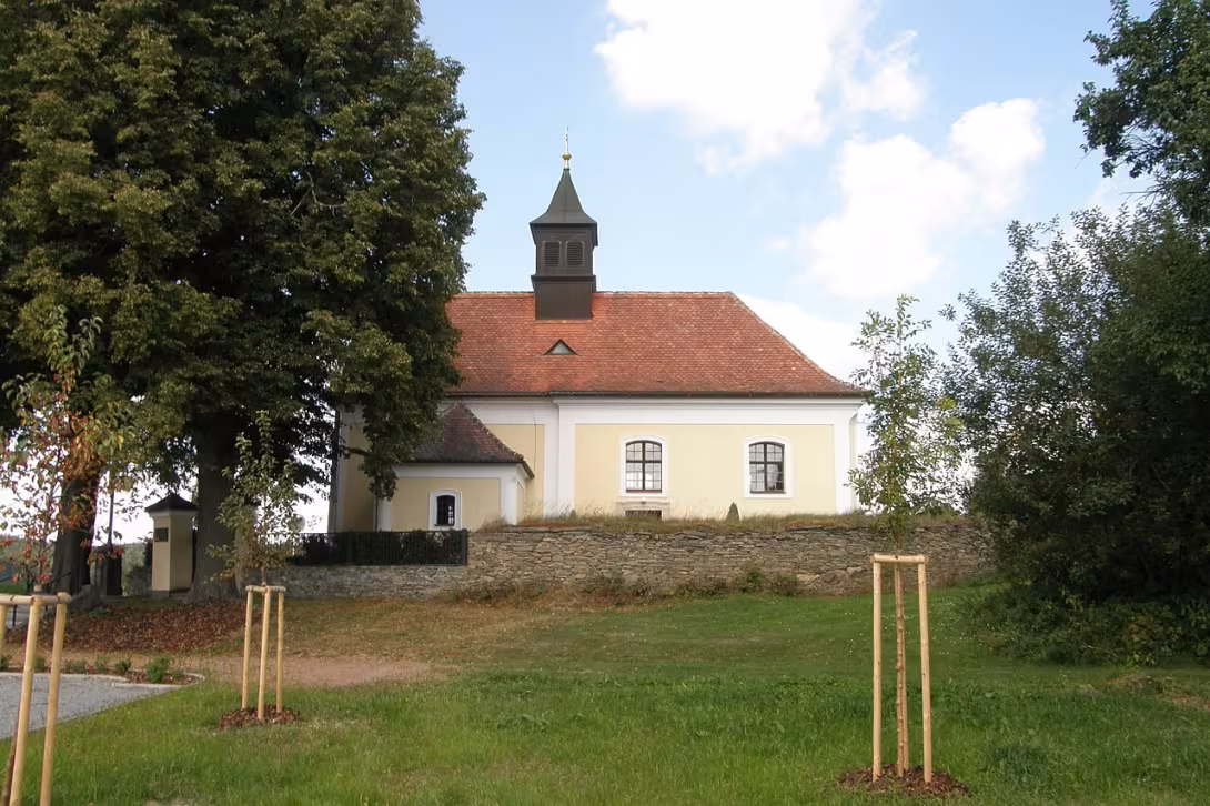 Dnešní pohled – kostel svatého Mikuláše v Němčicích