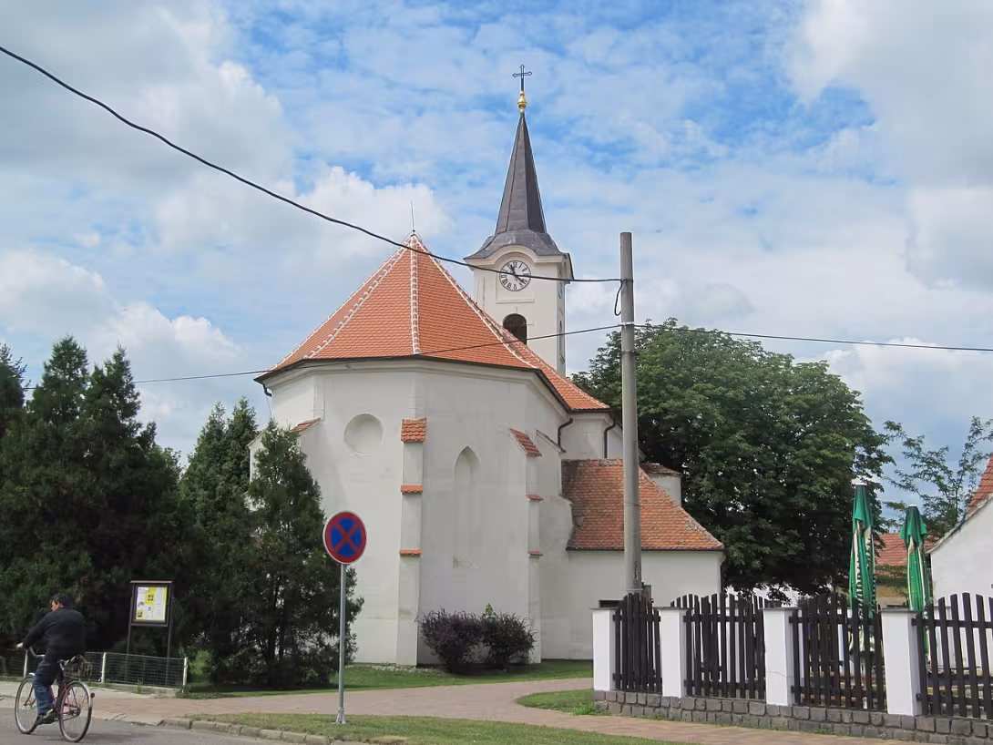 Dnešní pohled – kostel svatého Oldřicha (Novosedly)