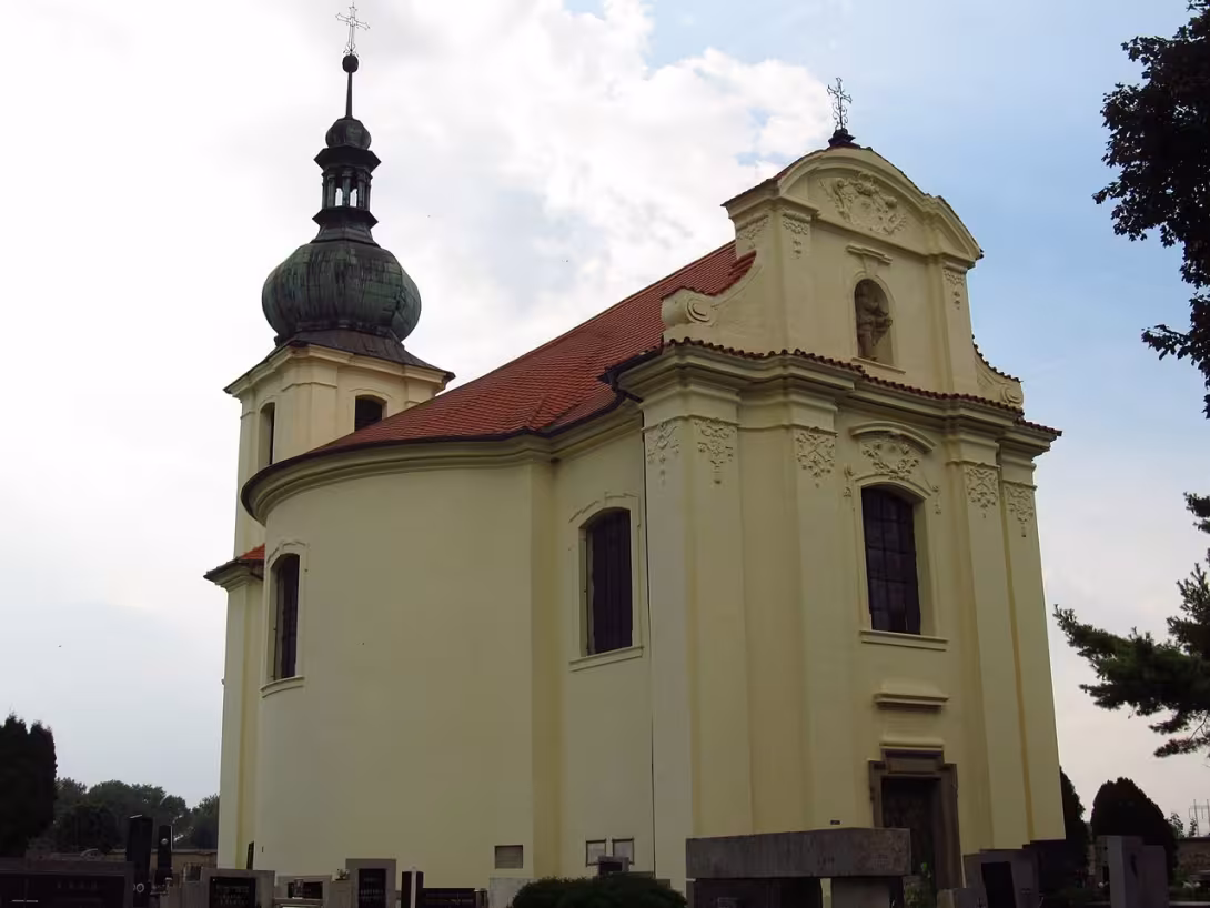 Dnešní pohled – kostel svatého Petra a Pavla v Doksanech