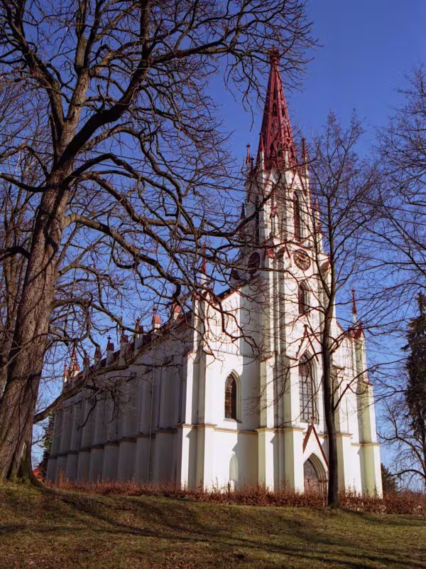 Dnešní pohled – kostel svatého Vavřince (Chrastava I)
