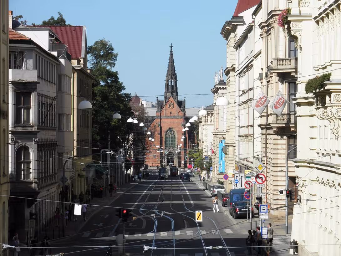 Dnešní pohled – Husova (Staré Brno)