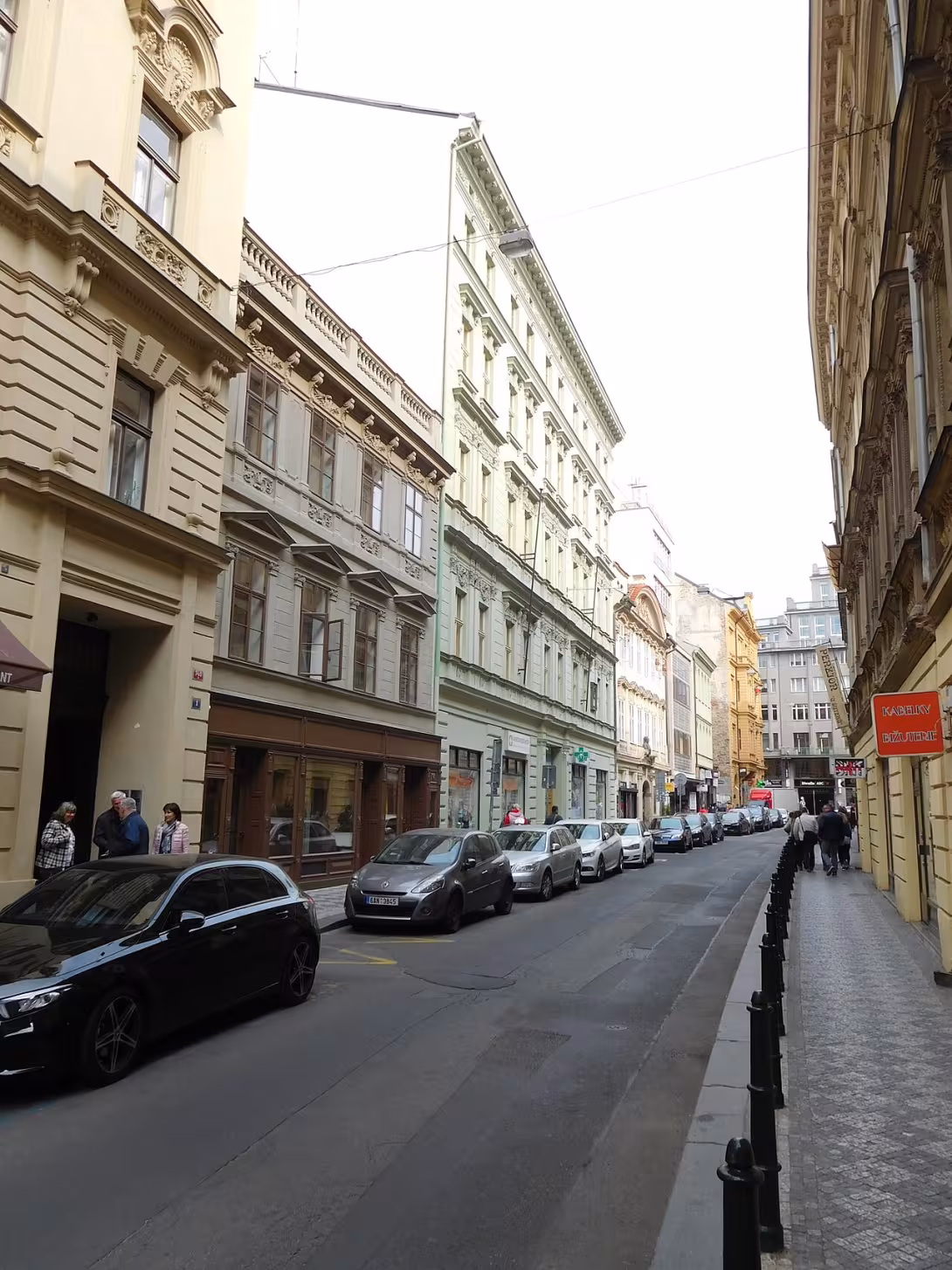 Dnešní pohled – Palackého (Praha 1)