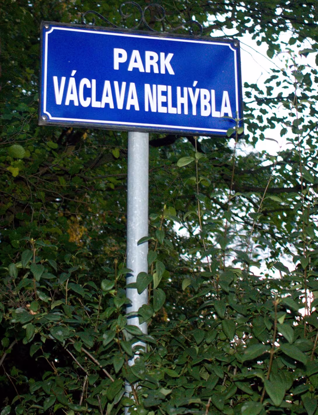 Dnešní pohled – Park Václava Nelhýbla