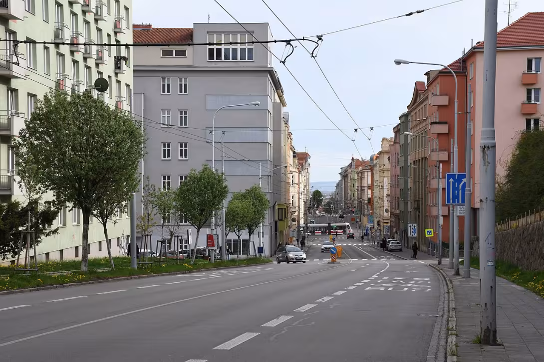 Dnešní pohled – Úvoz (Stránice)