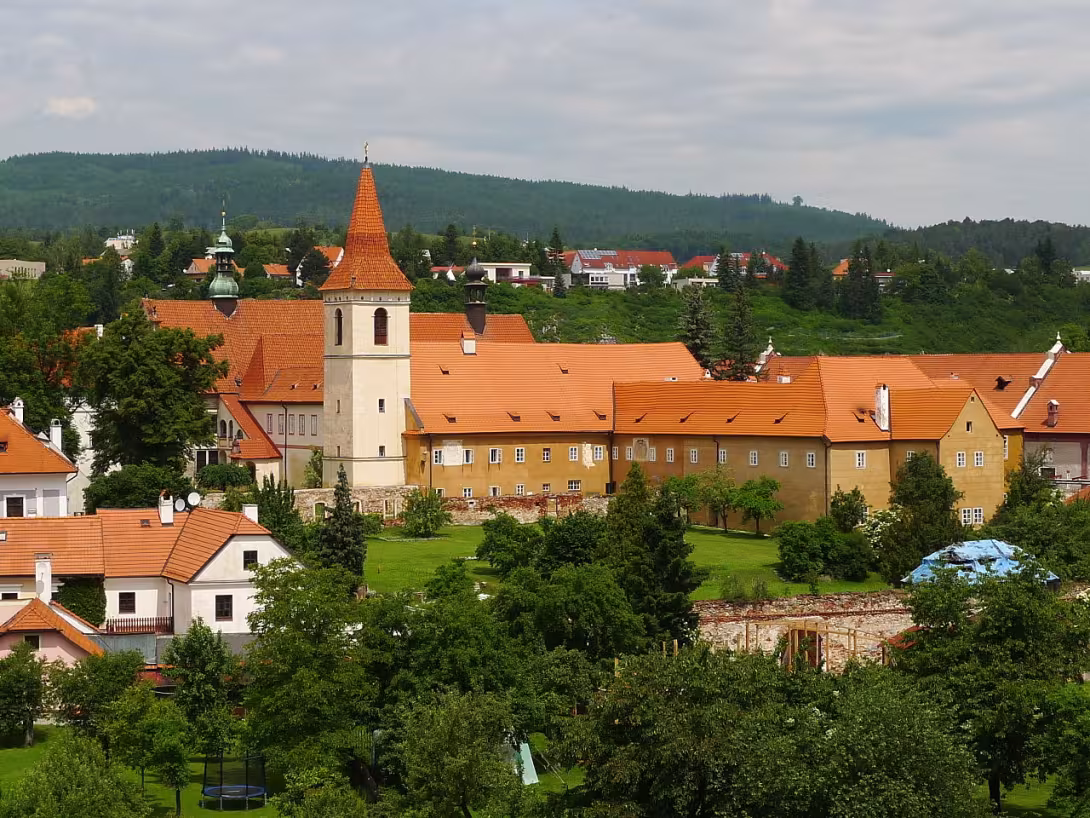 Dnešní pohled – Minoritský klášter v Českém Krumlově