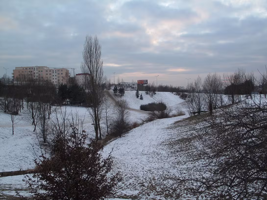 Dnešní pohled – Centrální park Černý Most