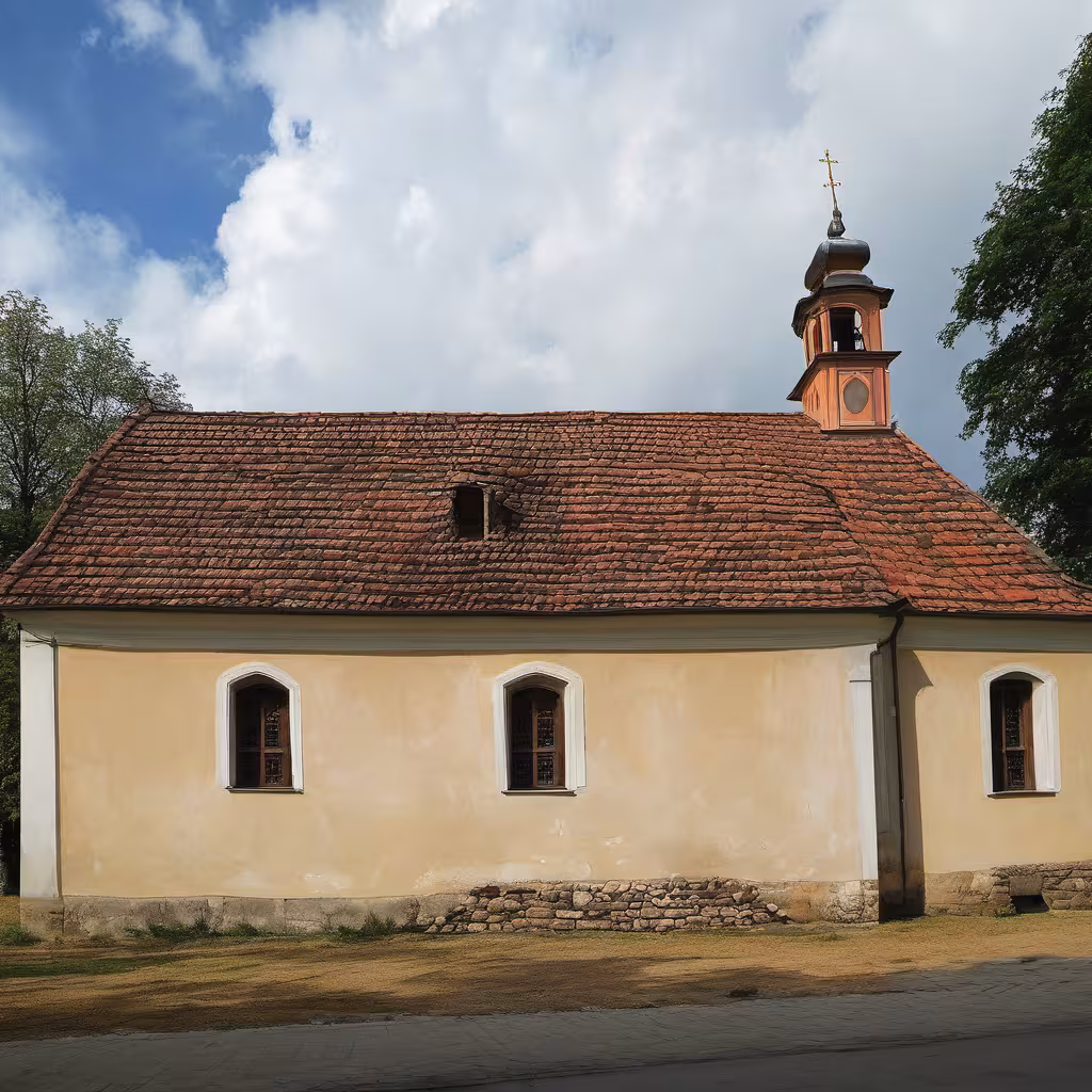 Historická podoba – kaple svatého Jana Nepomuckého ve Svojetíně