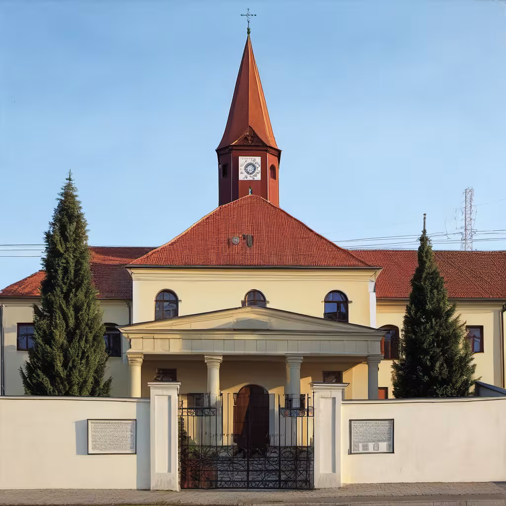 Historická podoba – kostel Božského srdce Páně (Rajhrad)