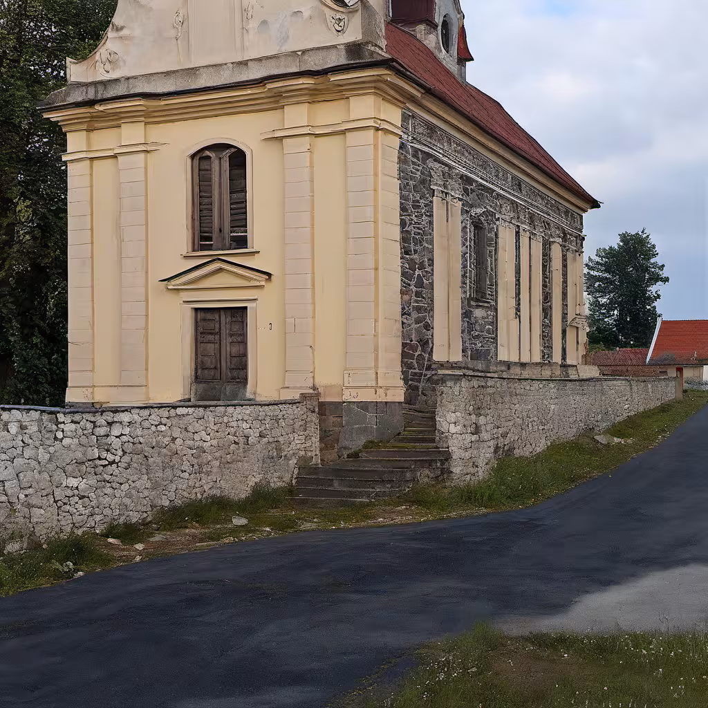 Historická podoba – Kostel Nanebevzetí Panny Marie (Vrbno nad Lesy)