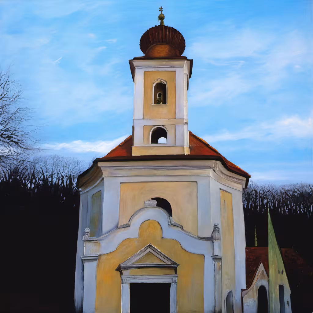 Historická podoba – kostel Narození Panny Marie (Neslovice)