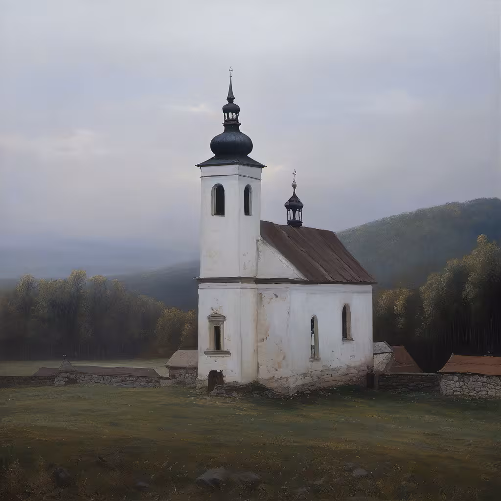 Historická podoba – Kostel Nejsvětější Trojice (Kopřivná)