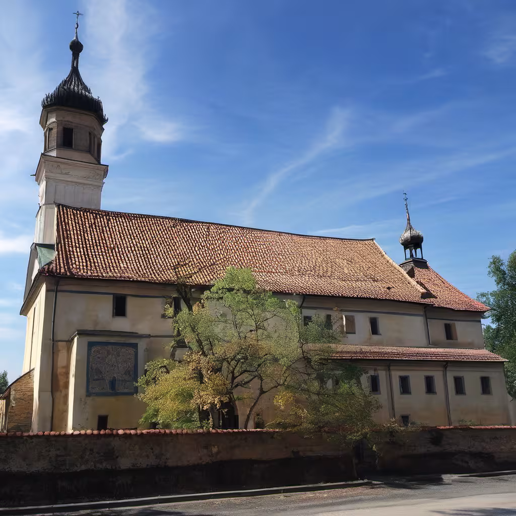 Historická podoba – Kostel Panny Marie Královny míru
