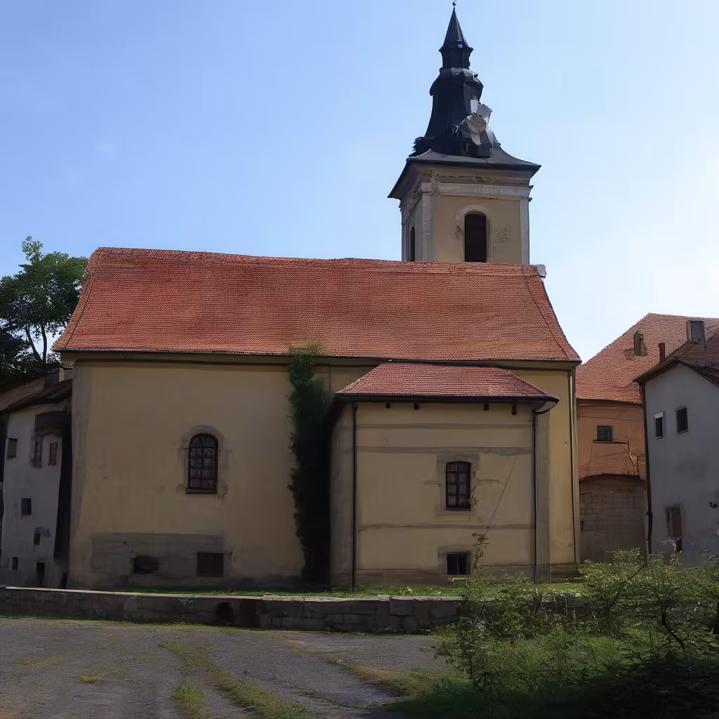 Historická podoba – kostel Povýšení svatého Kříže (Údlice)