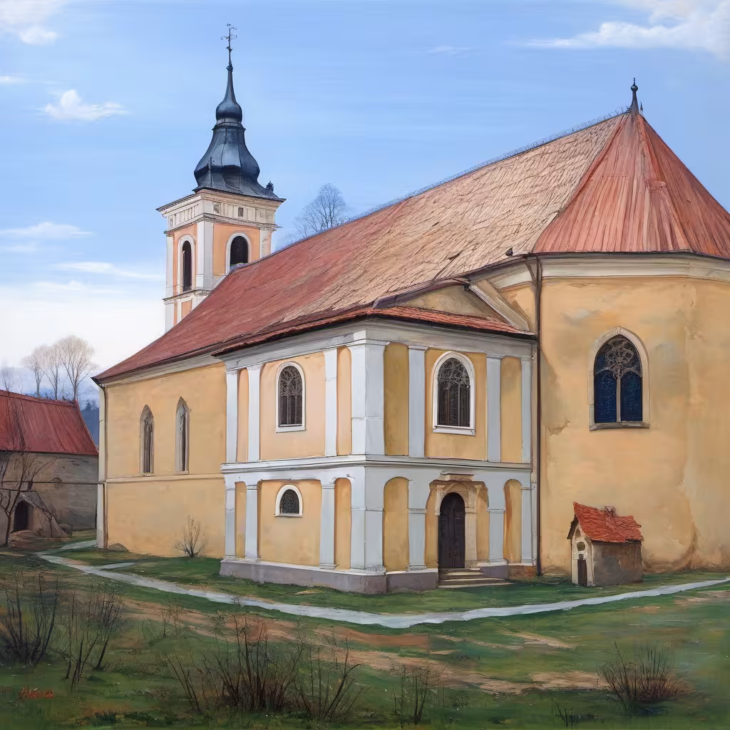 Historická podoba – Kostel Povýšení svatého Kříže (Nový Kostel)