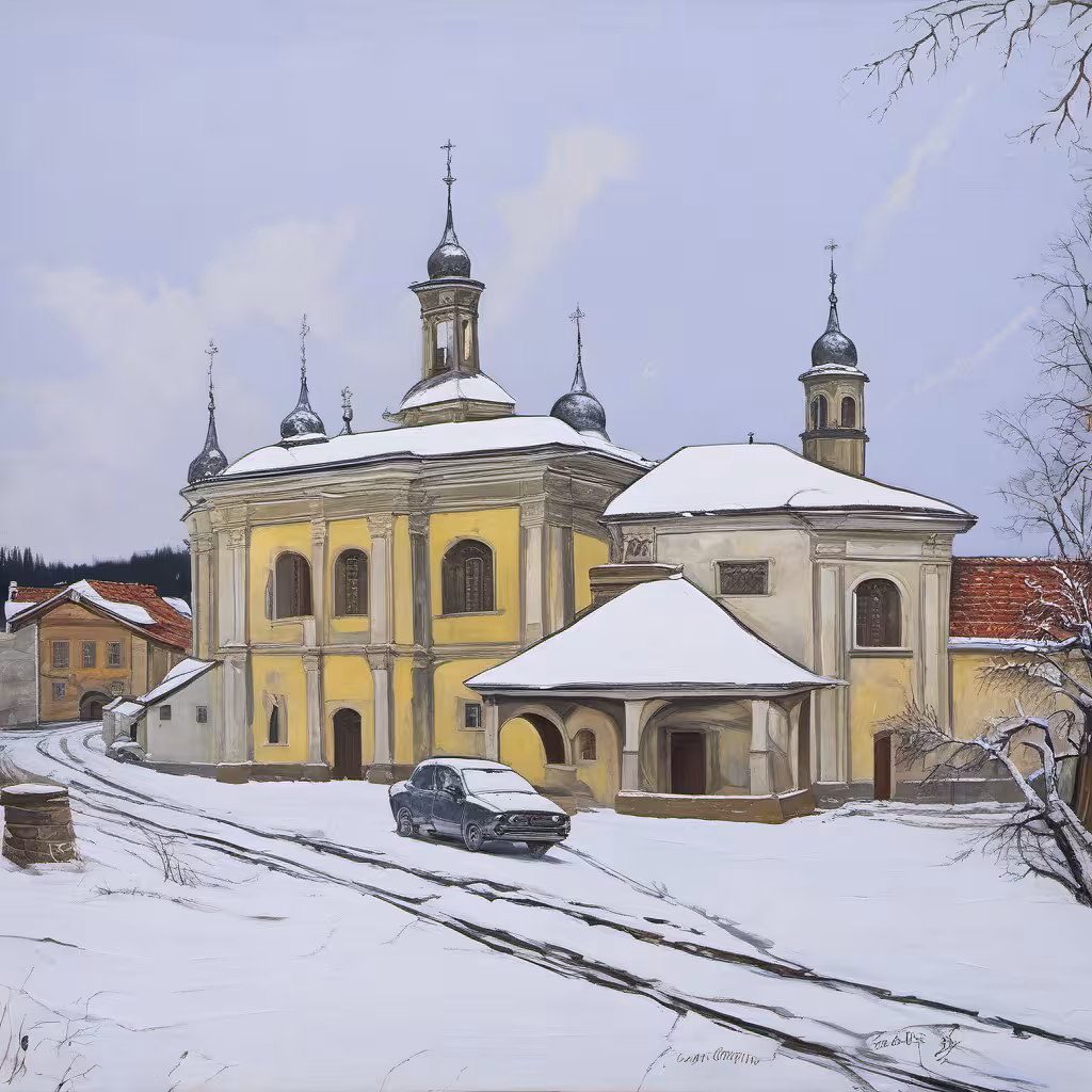 Historická podoba – Kostel svaté Anny (Blatno)