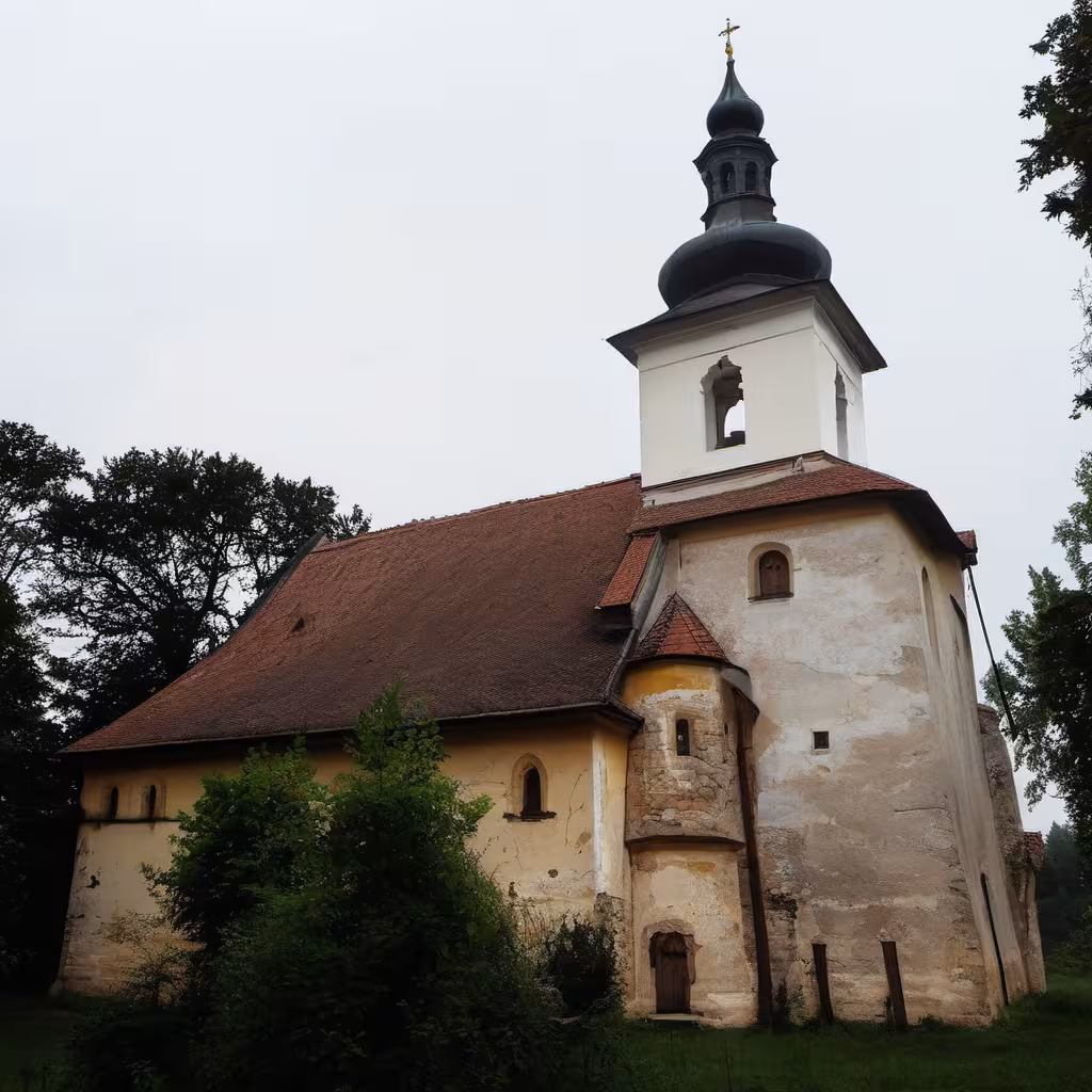 Historická podoba – kostel svaté Anny (Boršov)