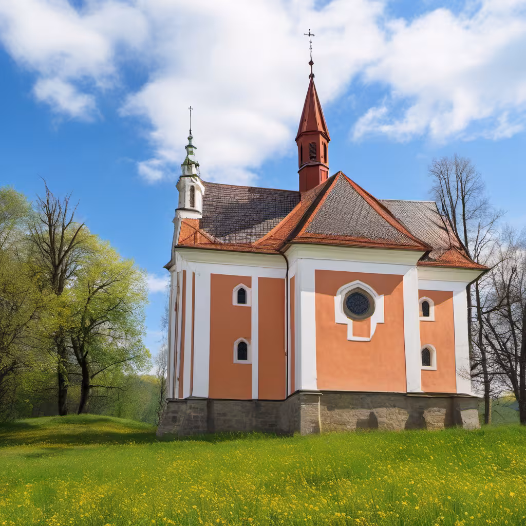 Historická podoba – kostel svaté Anny (Pustá Kamenice)