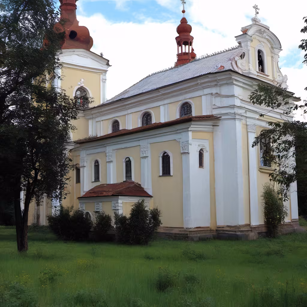 Historická podoba – Kostel svaté Kateřiny Alexandrijské (Sloup v Čechách)