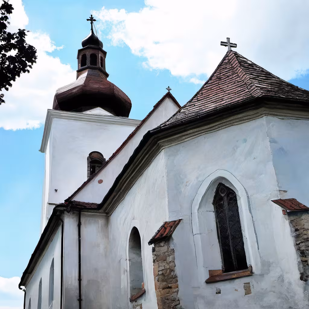 Historická podoba – kostel svaté Maří Magdalény (Červená Řečice)