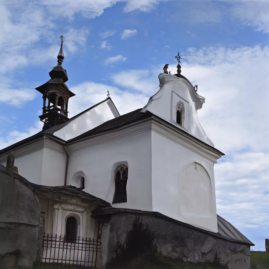 Historická podoba – Kostel svaté Rodiny a svatého Jana Nepomuckého