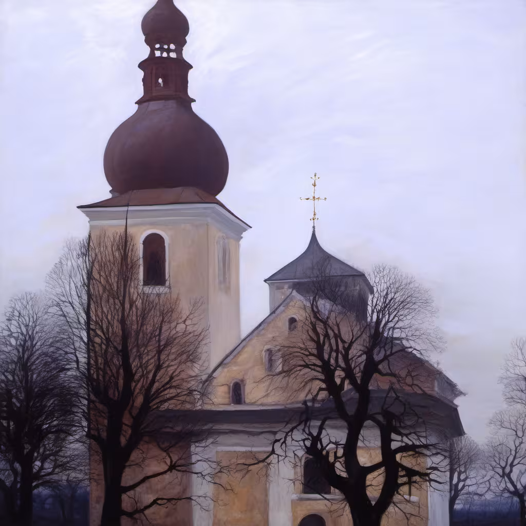 Historická podoba – Kostel svatého Štěpána (Velký Třebešov)