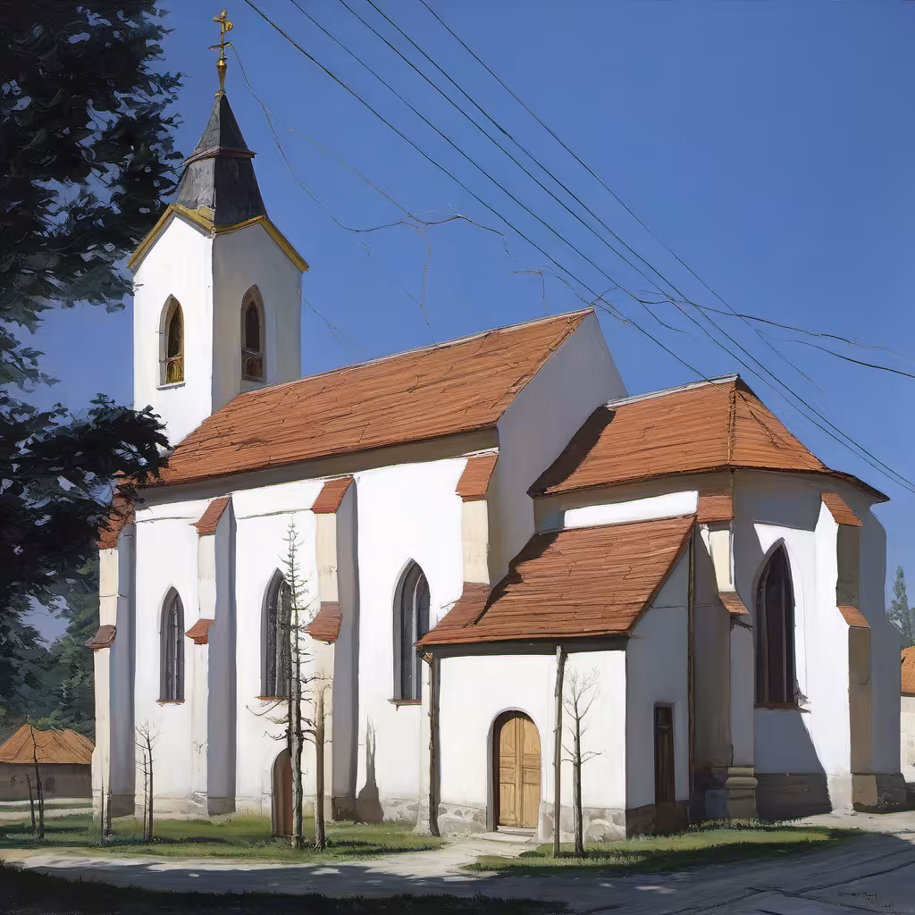 Historická podoba – kostel svatého Cyrila a Metoděje (Rybníky)