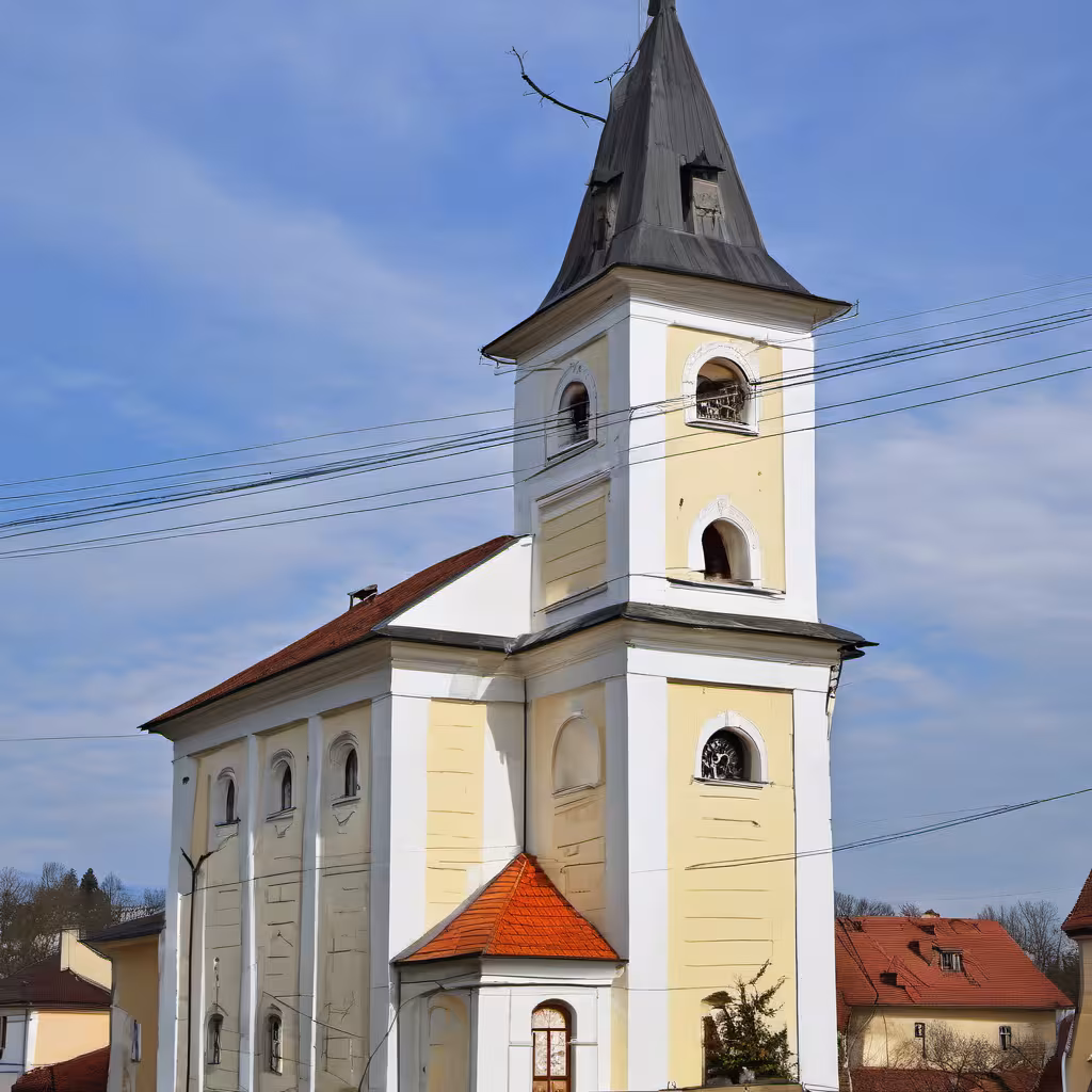 Historická podoba – kostel svatého Jeronýma v Křetíně